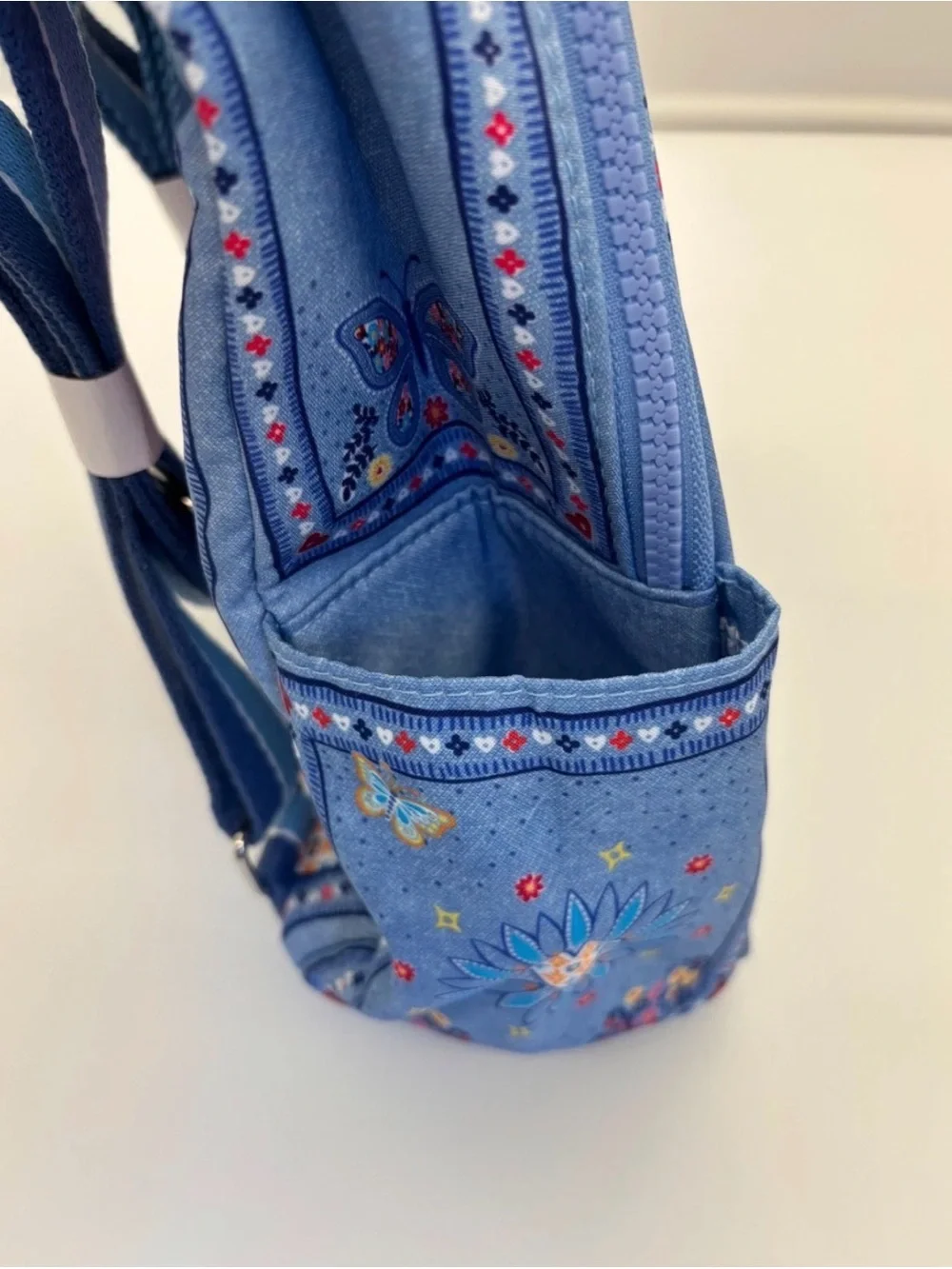 Brighton Bandana Love Backpack Blue Floral Butterflies 12x10x5 In NWT Sealed Bag